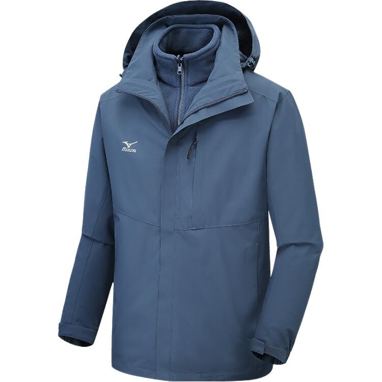 

Ветровка мужская Mizuno, серый/синий