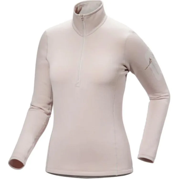 Топ с длинным рукавом и молнией Arc'teryx, Warm Lime/Warm Stone