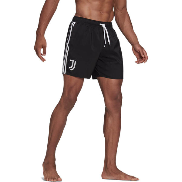 Шорты men's swim athleisure casual sports beach stripe shorts black Adidas, мультиколор — фото 2