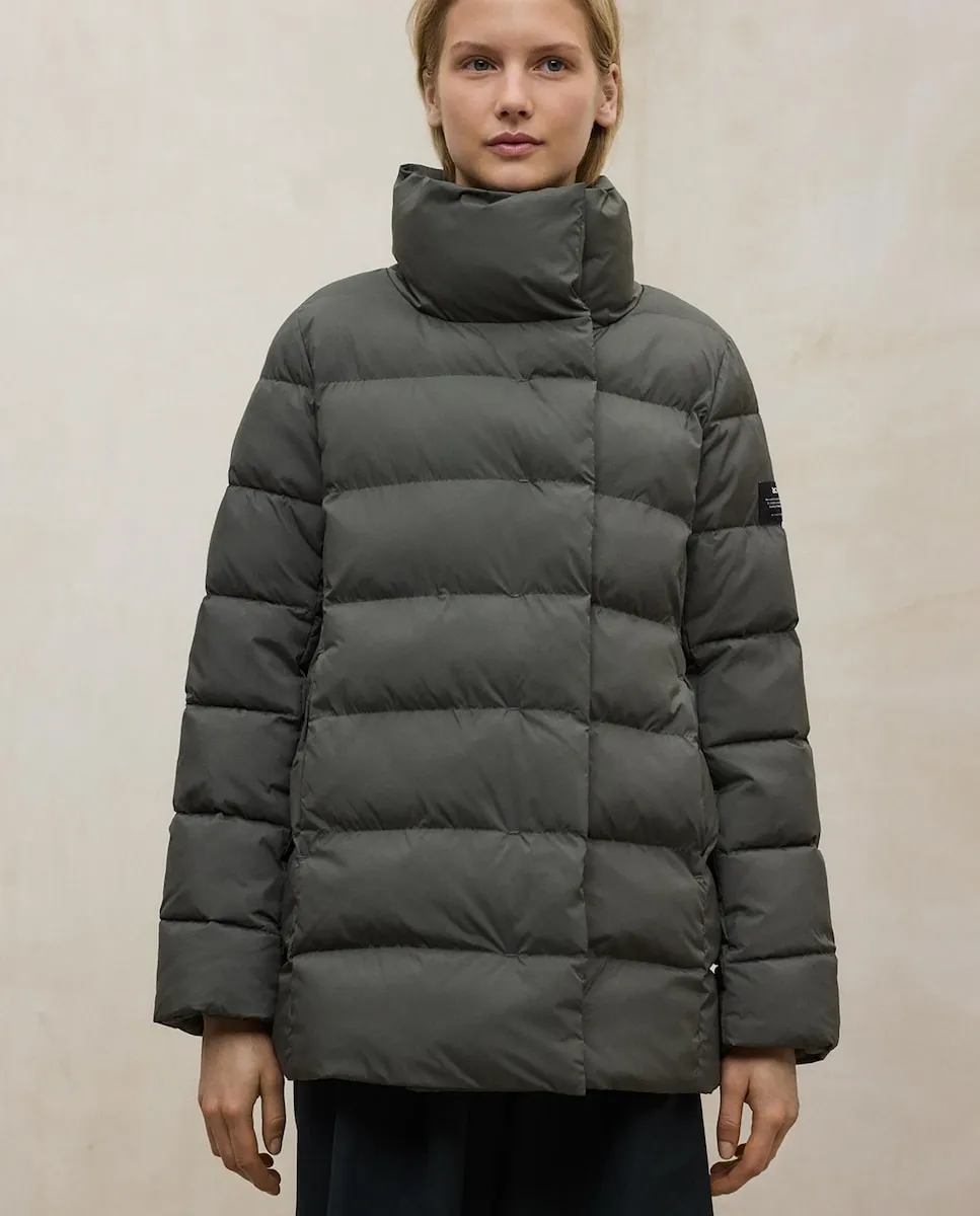 

Женское пальто на крючках с высоким воротником Ecoalf, зеленый