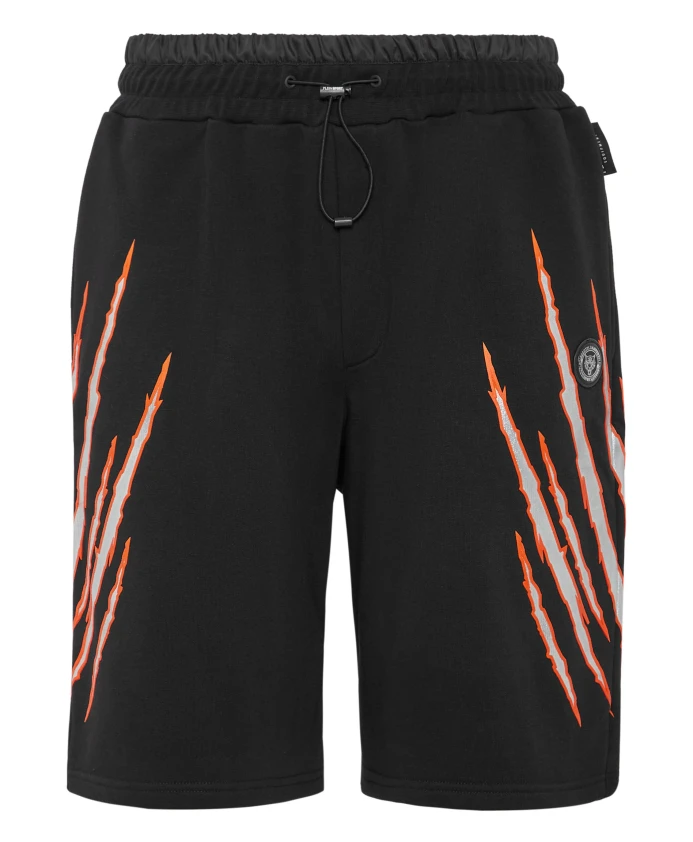 

Спортивные шорты царапины Plein Sport, черный