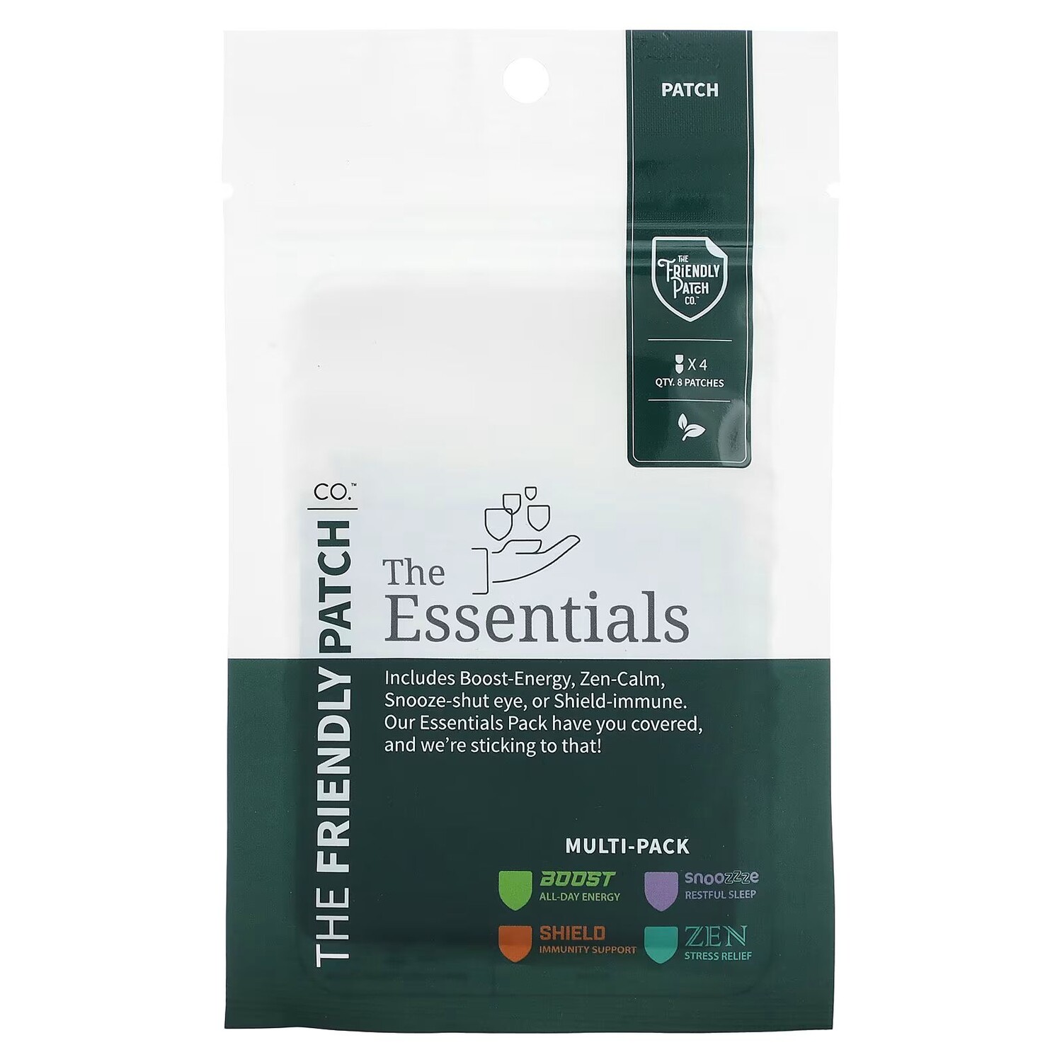 

The Essentials, Мульти-упаковка, 8 патчей The Friendly Patch