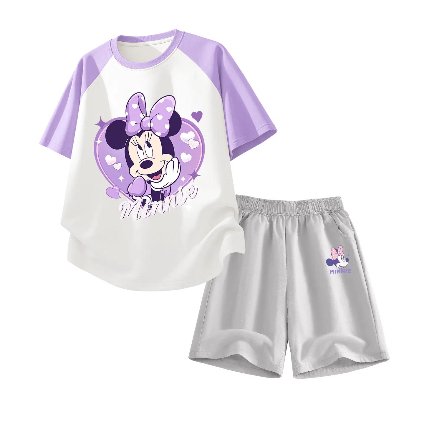 Детский спортивный костюм Casual Sportswear Disney фиолетово-серый
