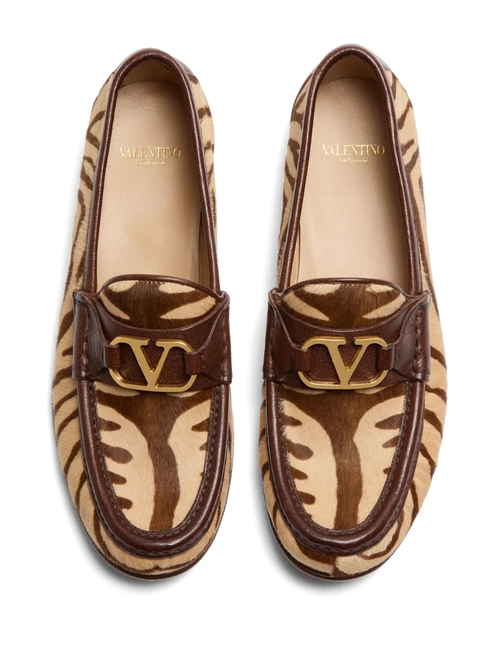 Лоферы с логотипом VLogo Signature VALENTINO GARAVANI, коричневый — фото 4