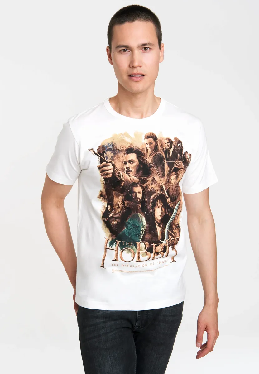 

Футболка Logoshirt "Хоббит - Пустошь Смауга" с классным принтом, белый