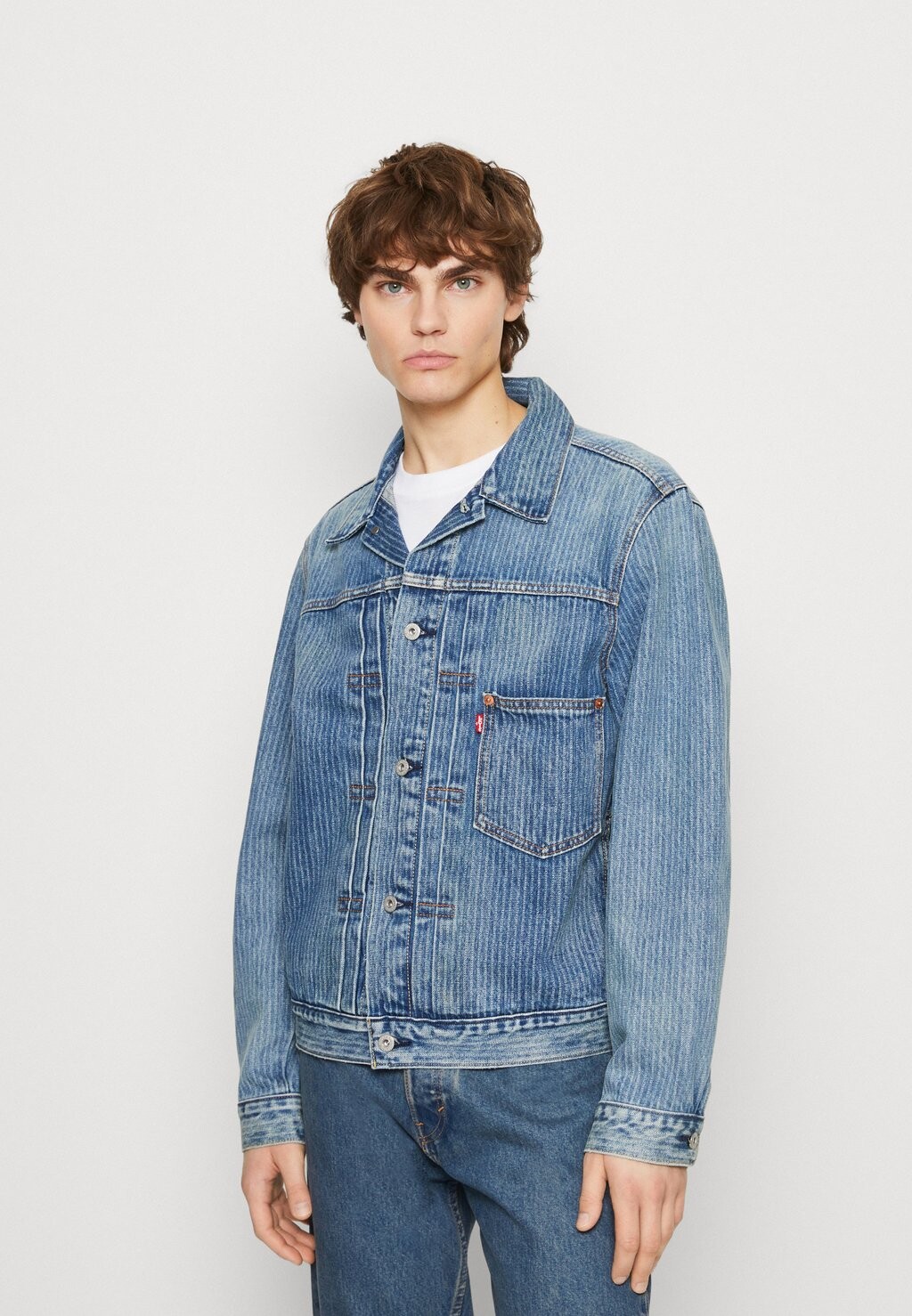 

Джинсовая куртка Levi's TYPE I TRUCKER, цвет blue denim