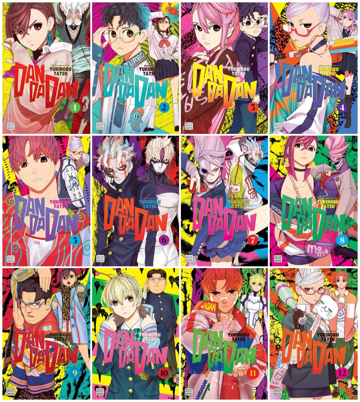 

Dandadan Series 12-Book Ultimate Collection Set (Vol.1 to Vol.12) - Supernatural Action Comedy Manga by Yukinobu Tatsu (VIZ Media LLC)