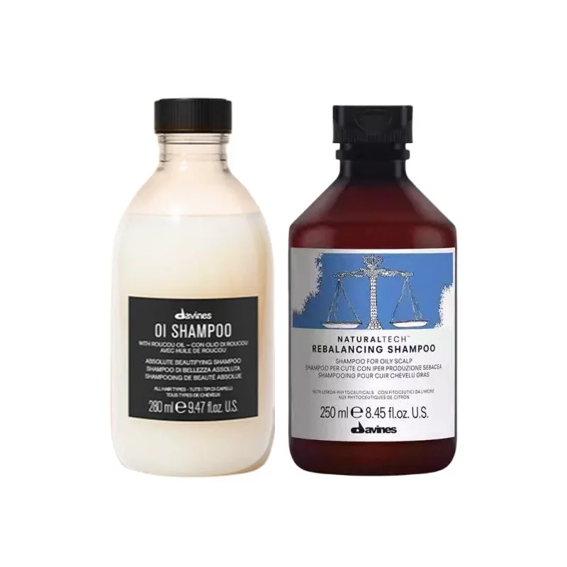 DAVINES Набор шампуня Ouai для объема и пышности с ароматом мыла 280 мл + 250 мл, Two-Piece Set: O'Ai Shampoos 280ml+Natural Balance Shampoos 250ml