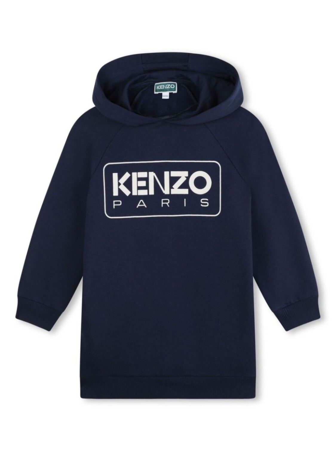 

Kenzo Kids платье-худи с логотипом, синий