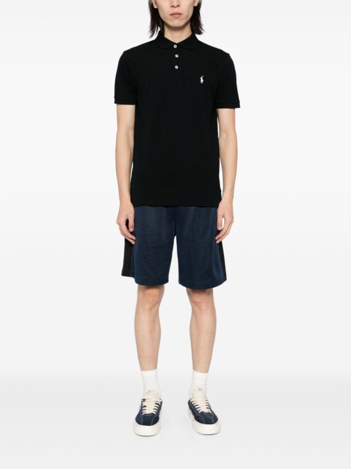 Polo Ralph Lauren рубашка поло с вышивкой Polo Pony, черный — фото 2
