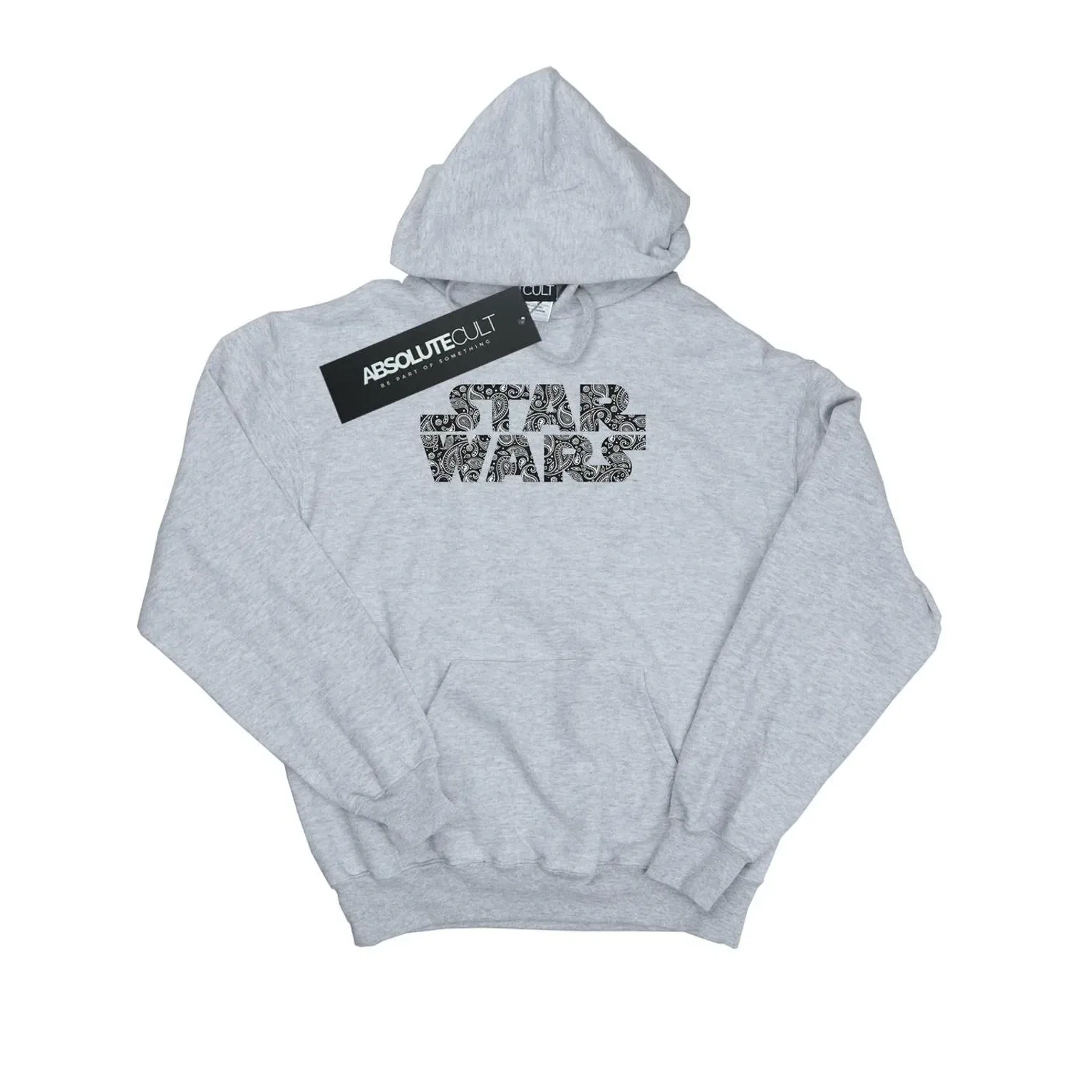 Худи с принтом Paisley Star Wars, серый — фото 2