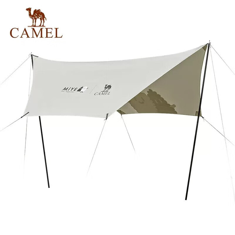 

Camel [совместный бренд Xiaomang] Кемпинговая палатка с навесом от дождя 173BANA073 Cloud White, один размер