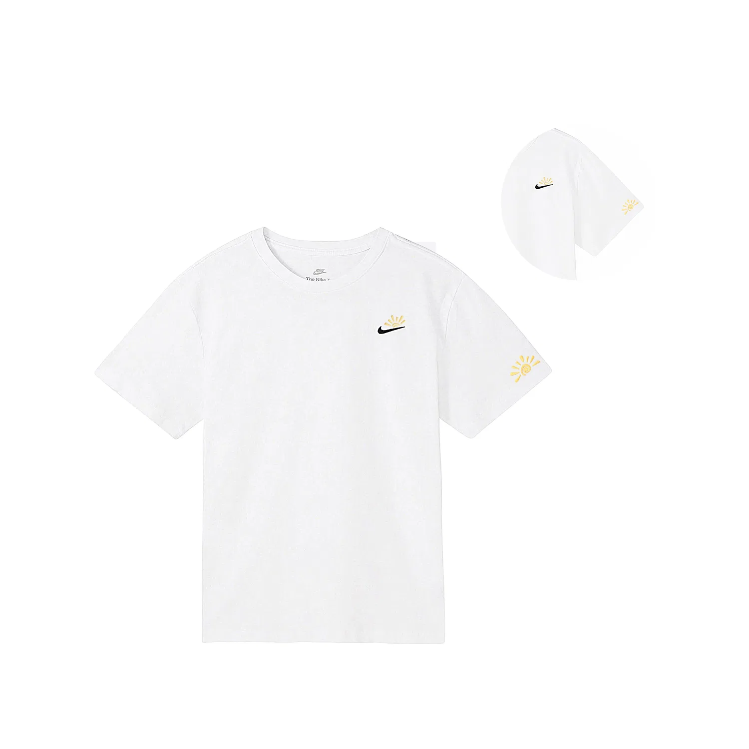 Футболка хлопковая Nike Sportswear Summer белая — фото 4