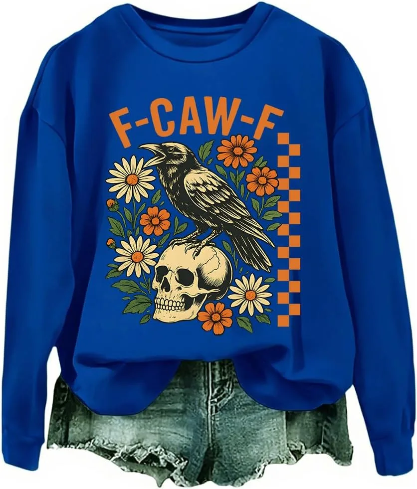 

Толстовка Crow Raven с принтом и капюшоном NACJOM