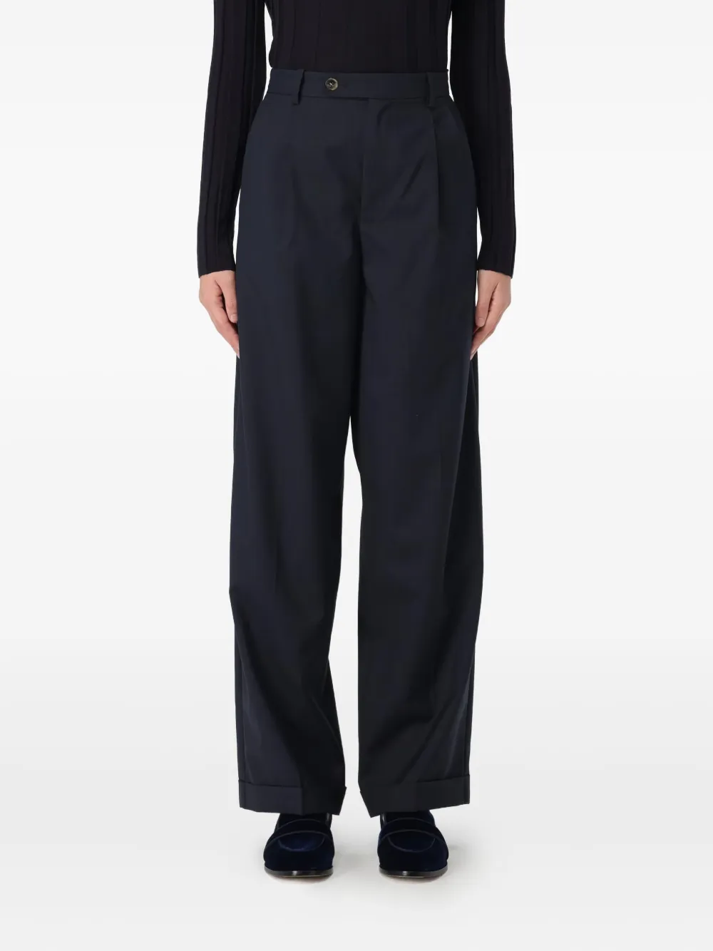 

Плиссированные брюки Melisandre A.P.C., синий