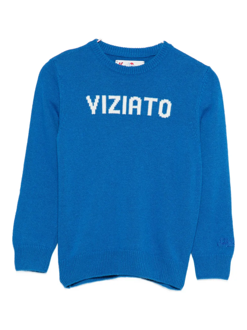 

Джемпер с круглым вырезом Viziato Mc2 Saint Barth Kids, синий