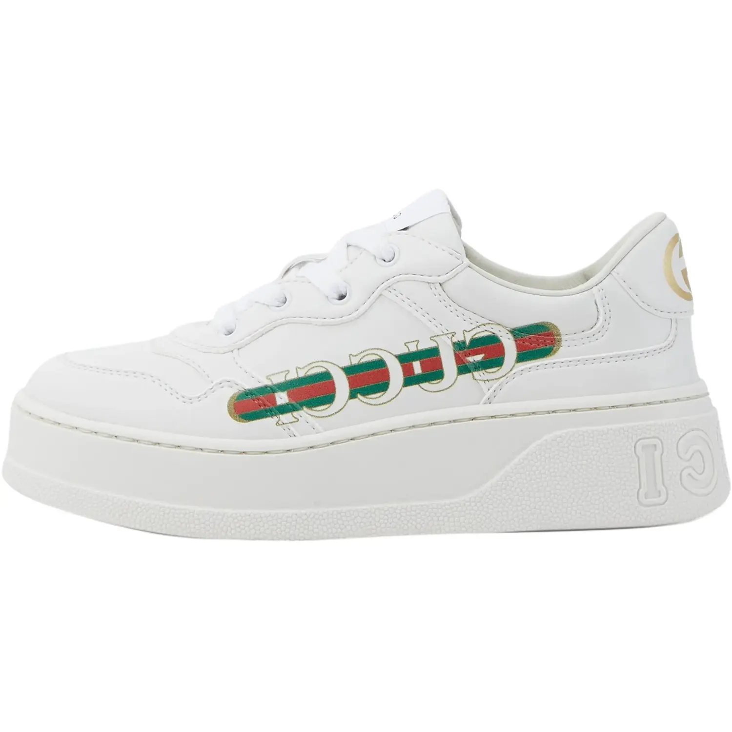 

GUCCI Белые детские скейтерские кроссовки Interlocking Low Top