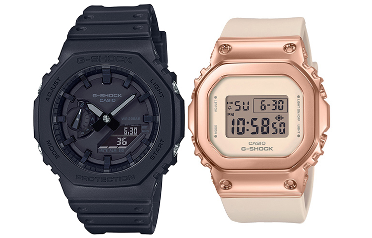 

CASIO Часы Unisex Pair Table Series Black Watch, Black Dial+Rose Gold Watch Dial (Matching Pair)