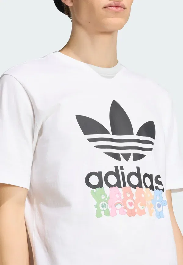 Футболка с принтом Care bear ti Adidas Originals, белый — фото 4