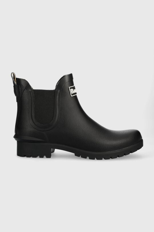 Женские резиновые сапоги Barbour короткие водонепроницаемые, черный
