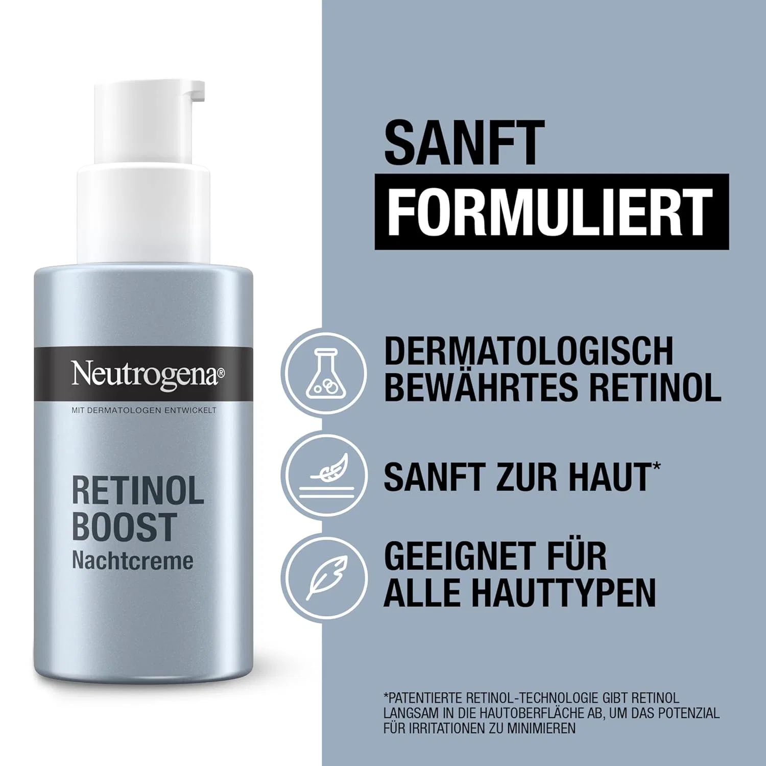 Ночной крем Neutrogena Retinol Boost, 50 мл, набор из 2 штук Neutrogena — фото 4