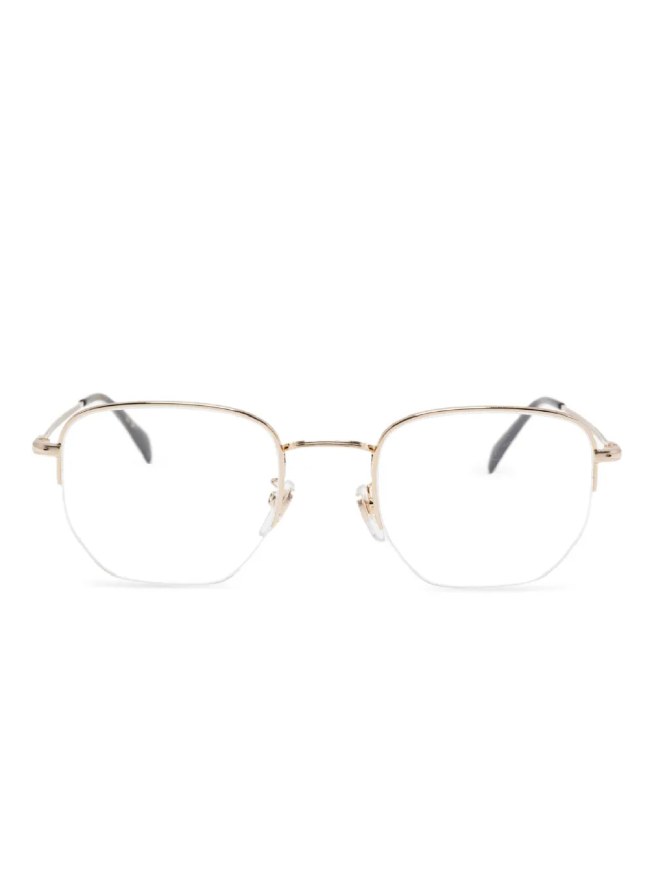 

Очки Дэвида Бекхэма в полуоправе Eyewear by David Beckham, золотой