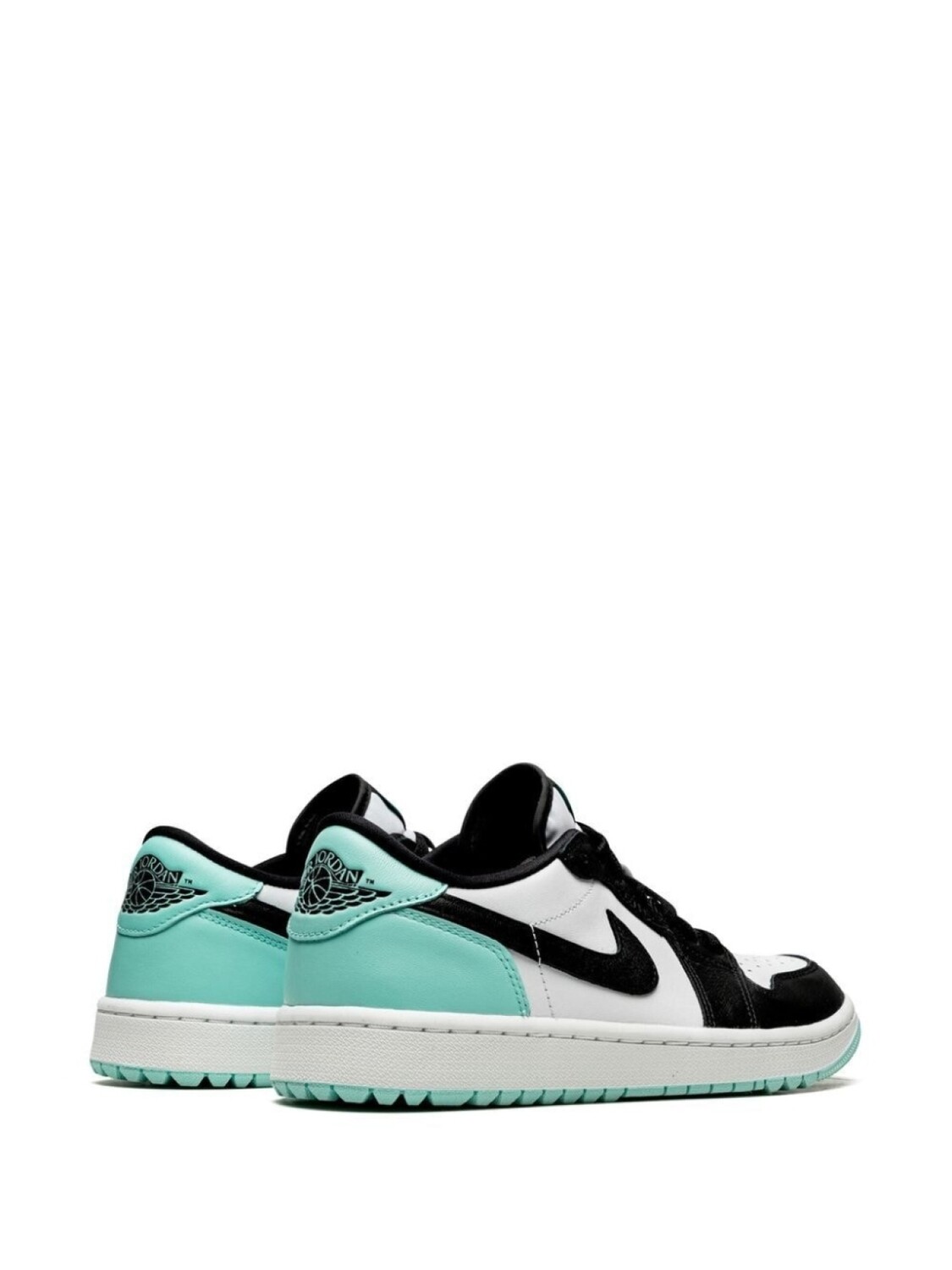 Кроссовки Jordan Air Jordan 1 Low, зеленый/черный/белый — фото 3