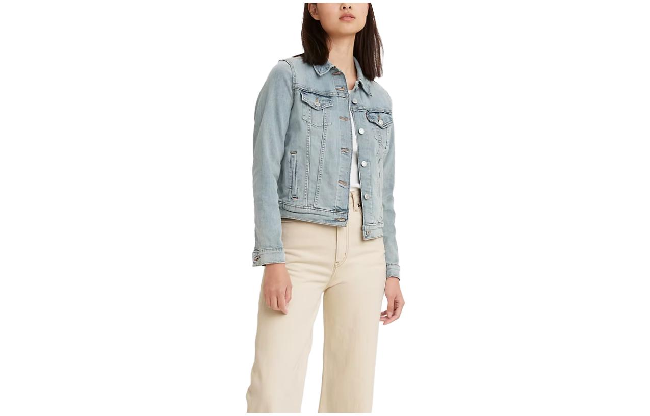 Джинсовая куртка женская светло-голубая Levis — фото 2