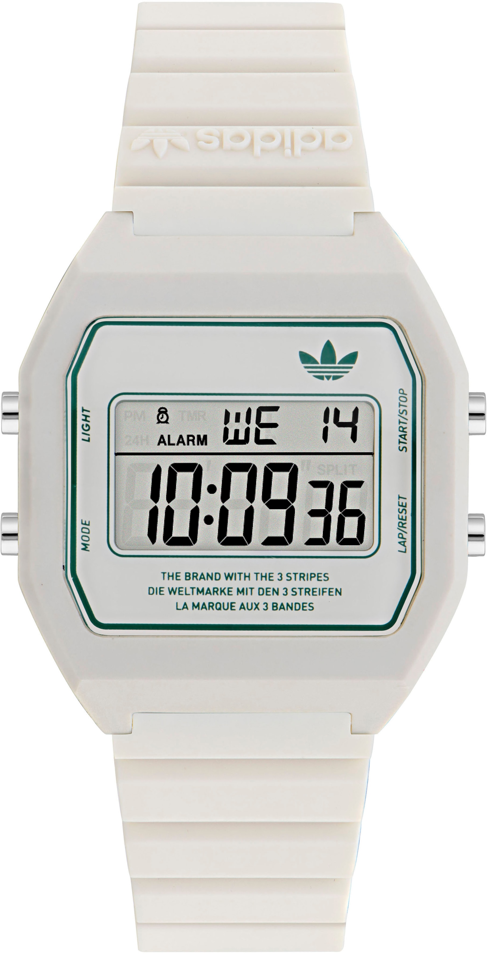 

Adidas Originals Цифровые часы в белом цвете