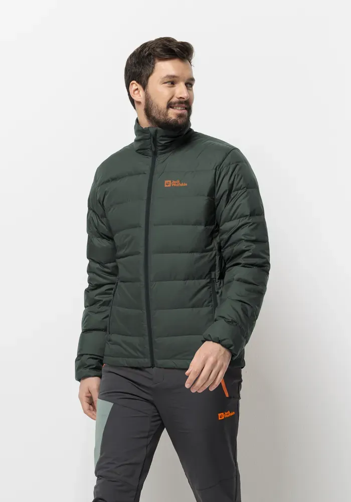 

Пуховик Jack Wolfskin "ATHER DOWN JKT M", с капюшоном, цвет Black-Olive