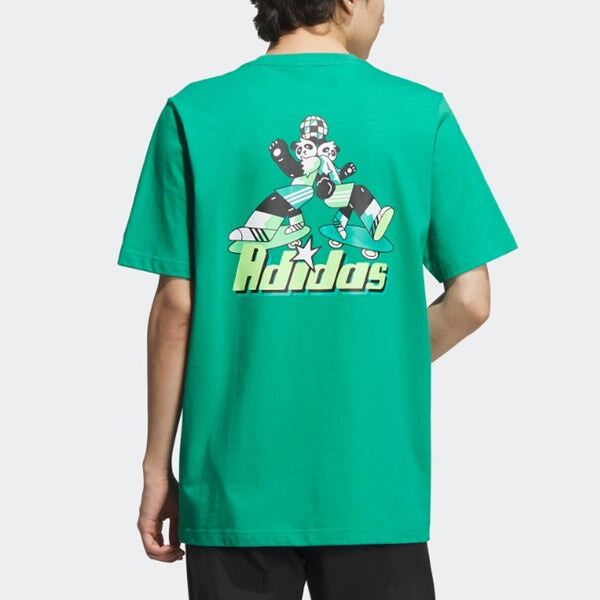 Футболка китайские Футболка gfx Adidas, зеленый — фото 3