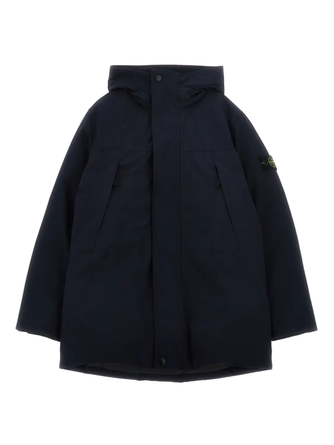 

Утепленное пальто с изображением компаса Stone Island Junior, синий