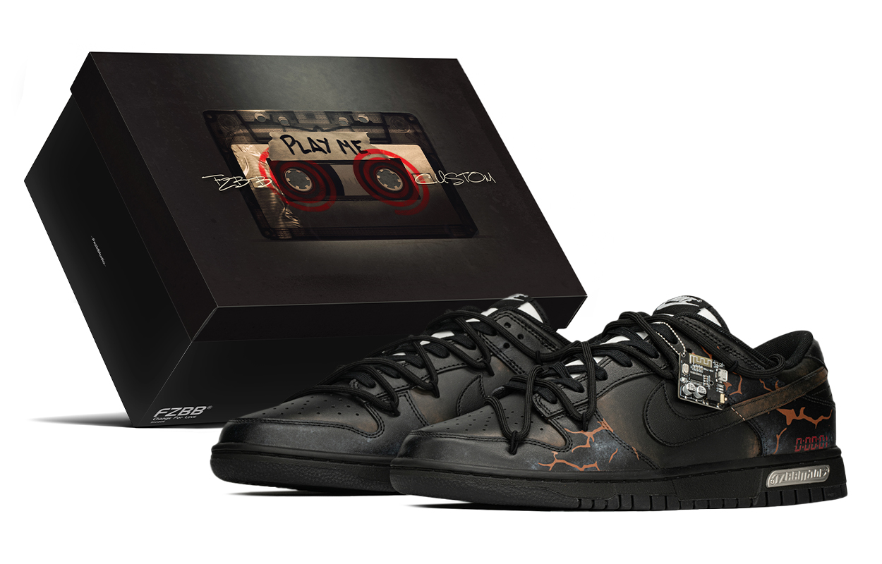 

Nike Dunk Box, Elite Blast устойчивые к истиранию низкие кроссовки для скейтбординга мужские black