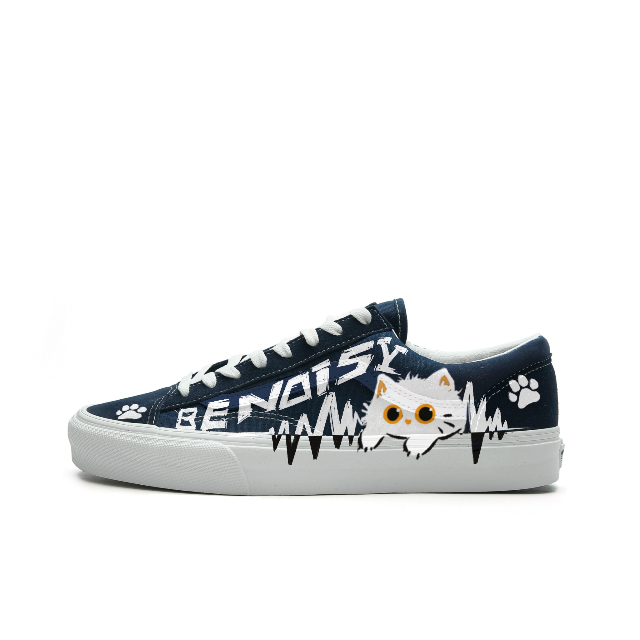 

Vans Стиль 36 устойчивые к истиранию низкие скейтбордские кроссовки унисекс синий белый, цвет Blue White