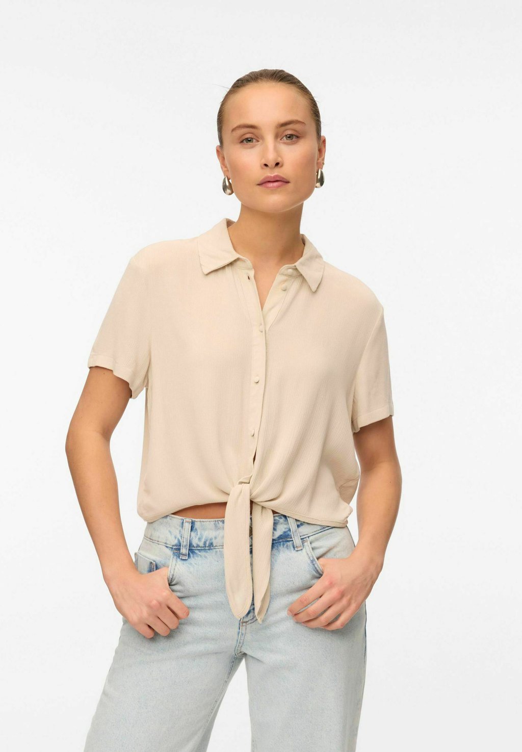 

Рубашка VMMENNY Vero Moda, серебряный