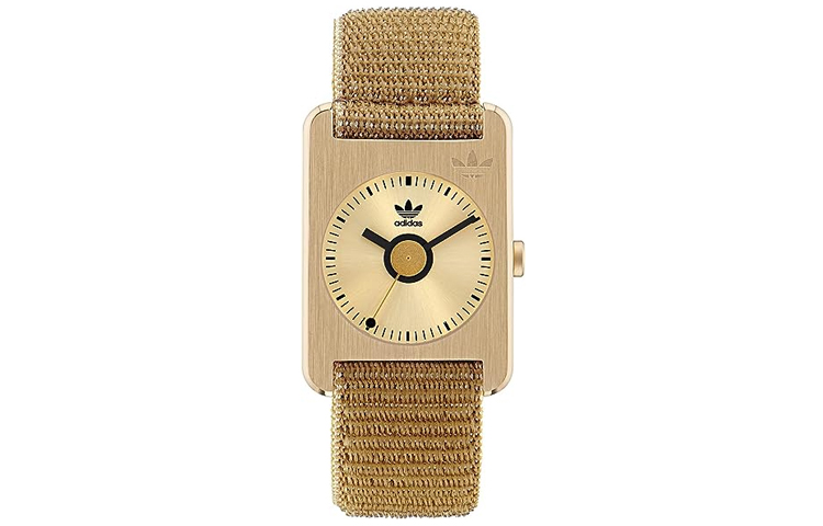 

Adidas Originals Часы Street Series Wrist Watch Quartz Movement Nylon Strap 31 Gold Dial Women's Watch AOST225332I, Gold Dial