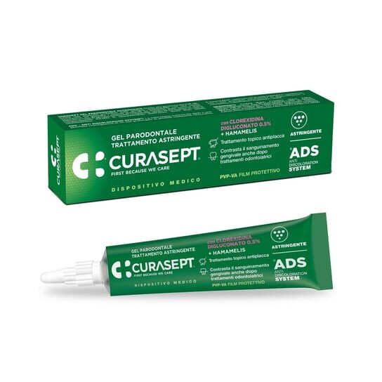 

Вяжущий, Пародонтальный гель с гамамелисом 0,5% CHX ADS350, 30 мл Curasept, Curaprox
