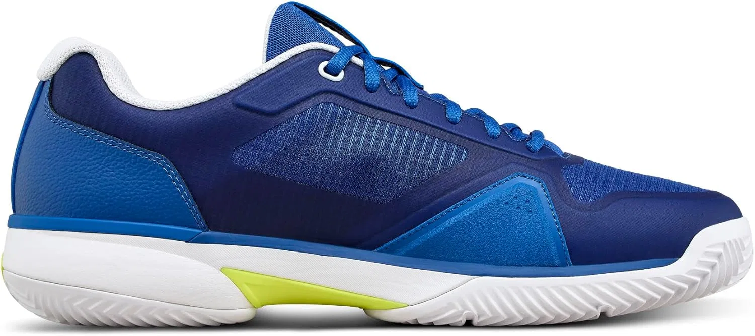 Кроссовки мужские теннисные Wilson Rush Lite 5 Clay, цвет Deja Vu Blue/White/Safety Yellow — фото 2