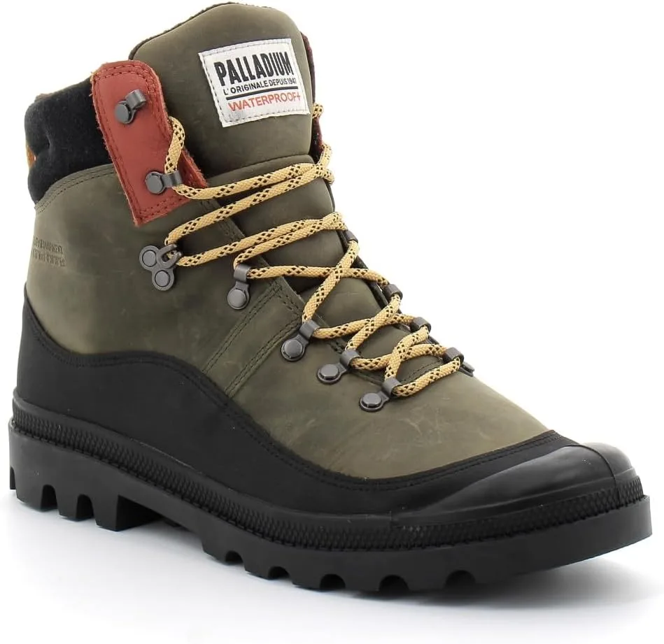 Мужские ботинки Palladium Pallabrousse Hkr WP+ для активной ходьбы, зеленый