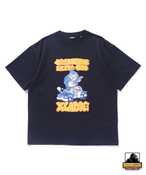 

Футболка с коротким рукавом, принт, коллаборация XLARGE и Crenshaw Skate Club, черный