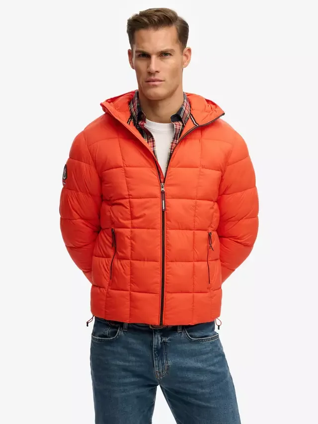 Пуховая куртка, ярко-оранжевого цвета Superdry — фото 4
