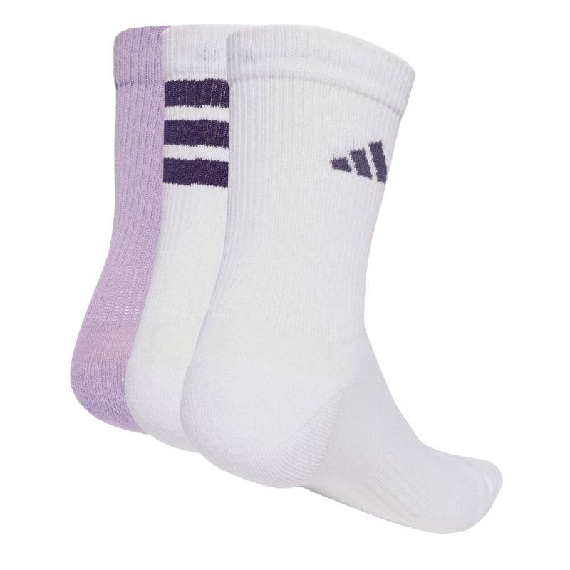 Набор из 3 пар носков PACK Crew для женщин Adidas, фиолетовый/белый — фото 2