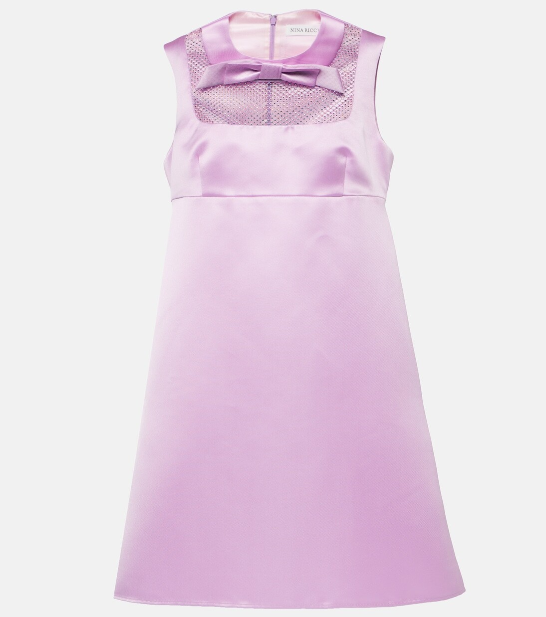 

Атласное мини-платье duchess с декором Nina Ricci, лиловый, Розовый, Атласное мини-платье duchess с декором Nina Ricci, лиловый