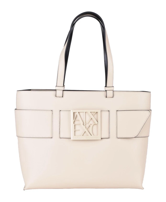 

Стильная сумка для покупок на молнии Armani Exchange, бежевый