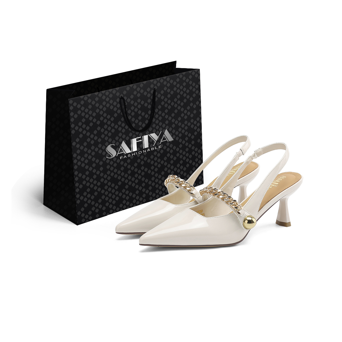 Женские сандалии на массивном каблуке с одним ремешком SAFIYA, Beige