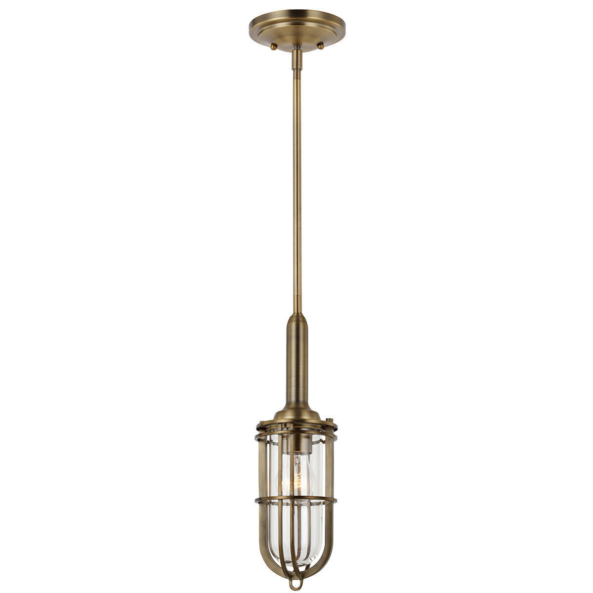 

Подвесной светильник Elstead Lighting, 14x45,3 см, цвет латуни