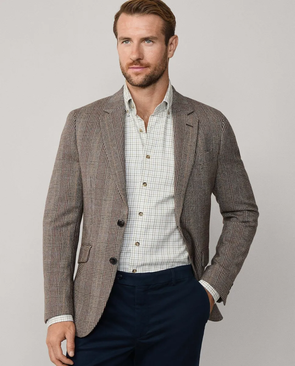 

Мужская клетчатая рубашка в стиле кантри Hackett, коричневый