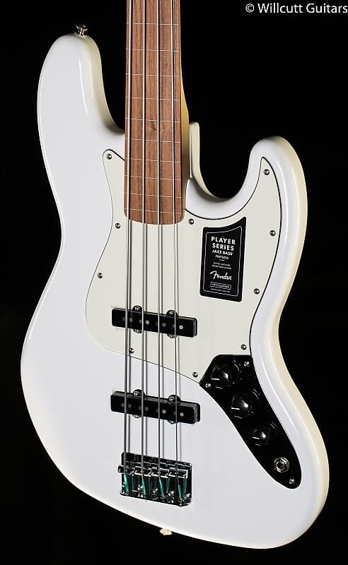 

Басс гитара Fender Player Jazz Bass Fretless Pau Ferro Polar White Bass Guitar-MX22004735-9.01 lbs