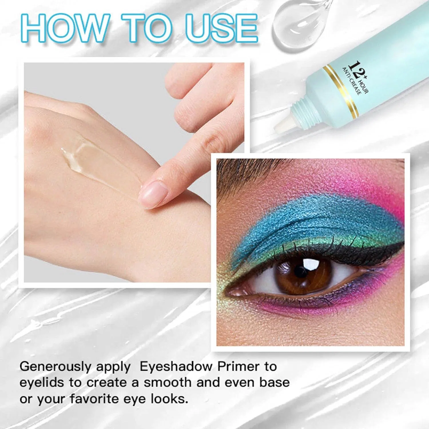 Праймер для век Eyeshadow Base Primer, бесцветный, 1 шт — фото 4