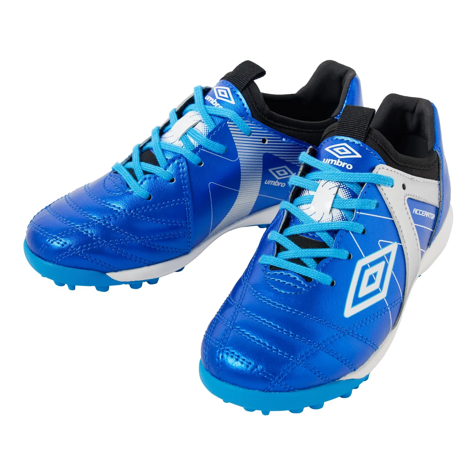 Детские футбольные бутсы Umbro Accerator TR JR Wide +GAINA, синий, размер 21.5cm - 33 RU